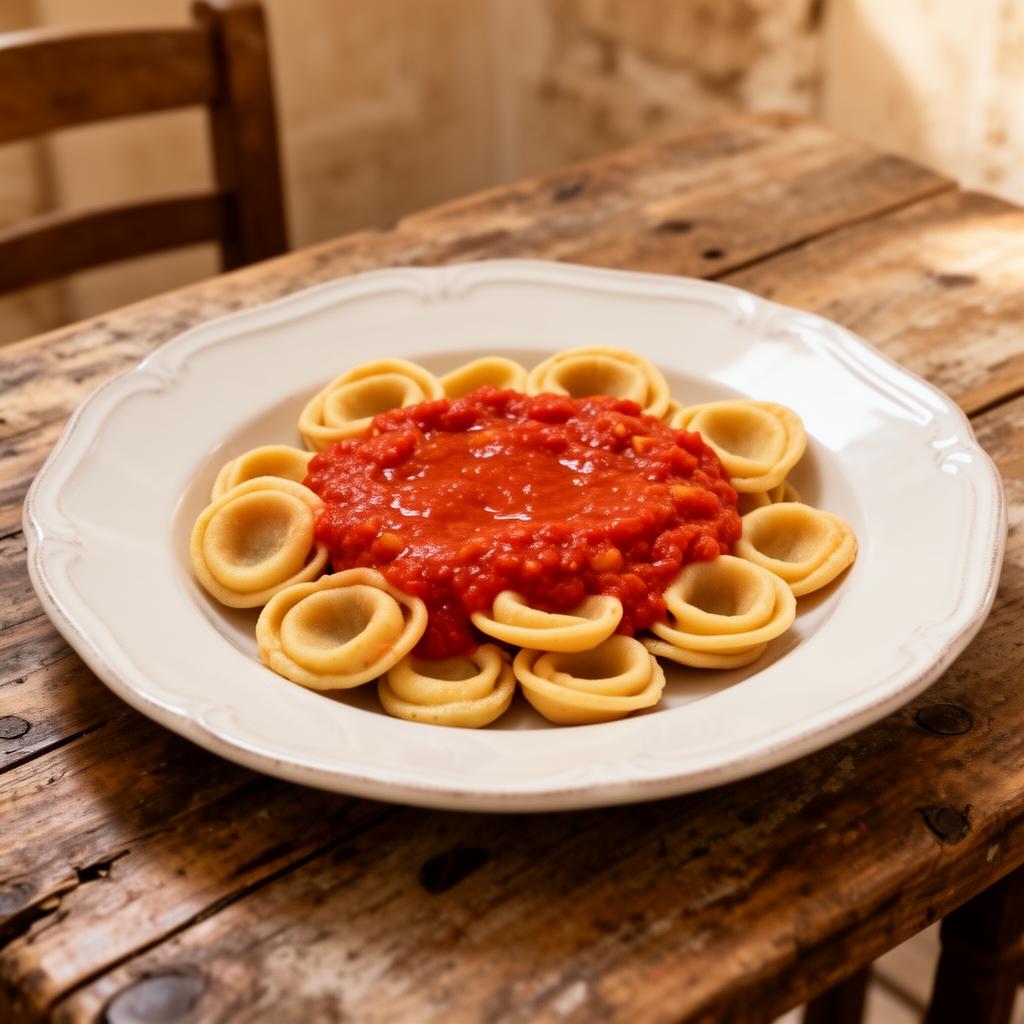 Orecchiette al sugo, piatto tipico di Bari